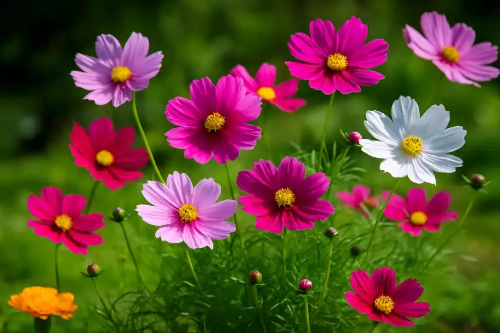 Fleur cosmos contre les parasites