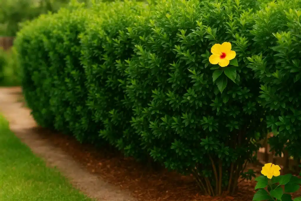 haie jardin sans entretien